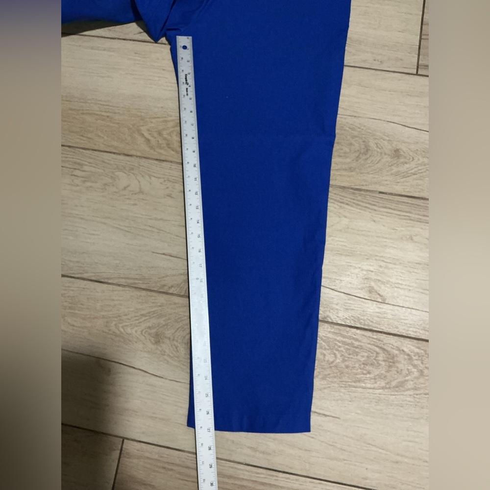 PETALURA Women's Vibrant Blue Straight Leg Pants - Picture 11 of 13